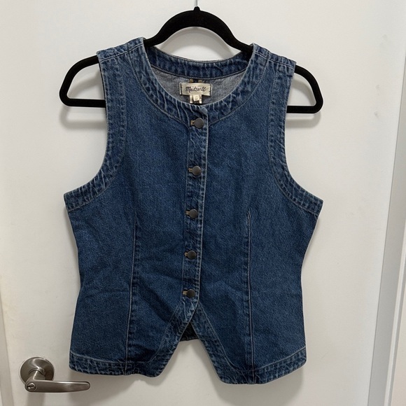 Madewell Tops - Madewell Blue Denim Sleeveless Top